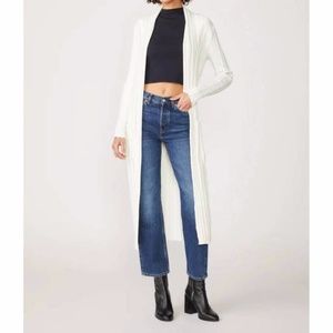 NEW STATESIDE Anthropology box pleat duster in cream